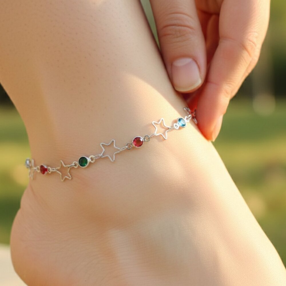 "Elegant Handmade Anklet – Delicate Jewelry for Women, MAR092042
